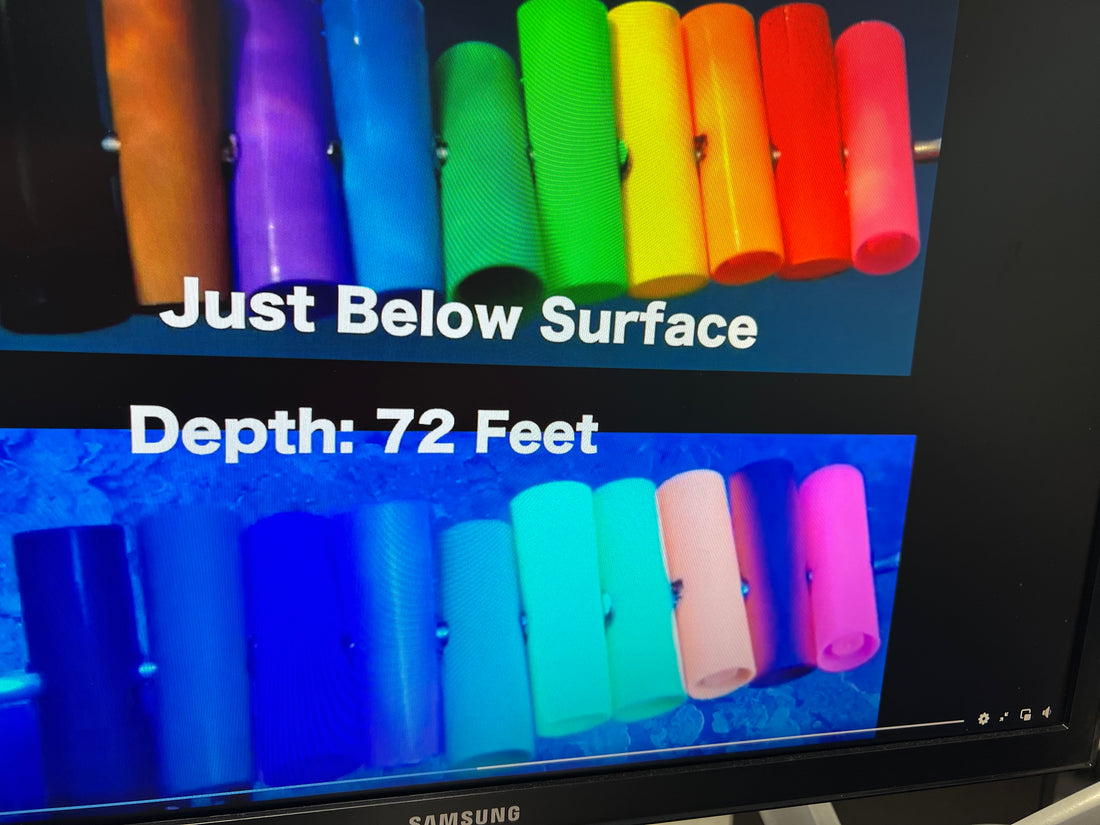 Colors that Disappear Underwater