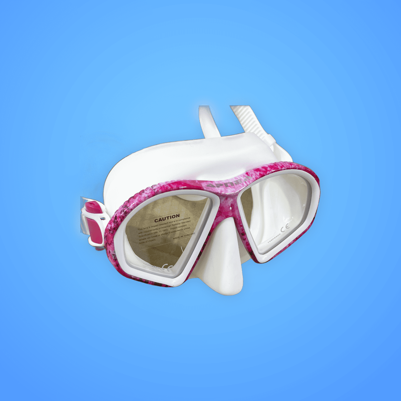 Apnea Mask, Pink Camo and White | Spear Gods