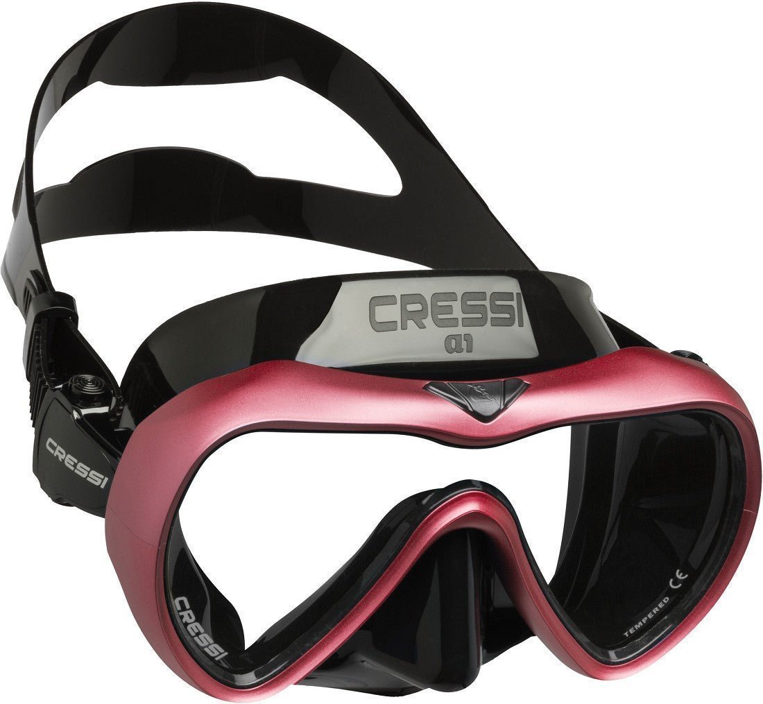Cressi A1 Mask, Black/Pink | Spear Gods