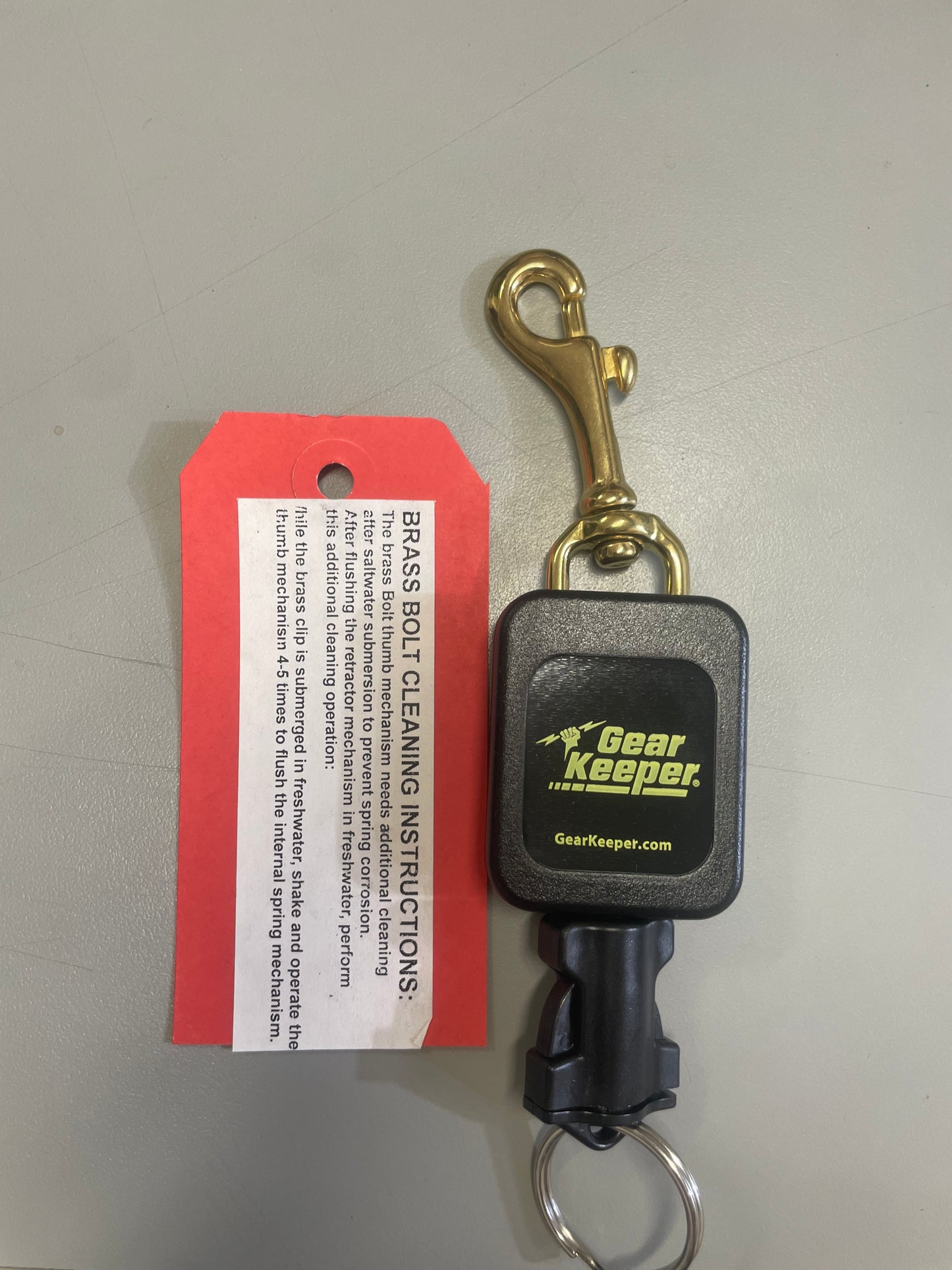 Mini Flashlight Retractor with Brass Bolt | Spear Gods