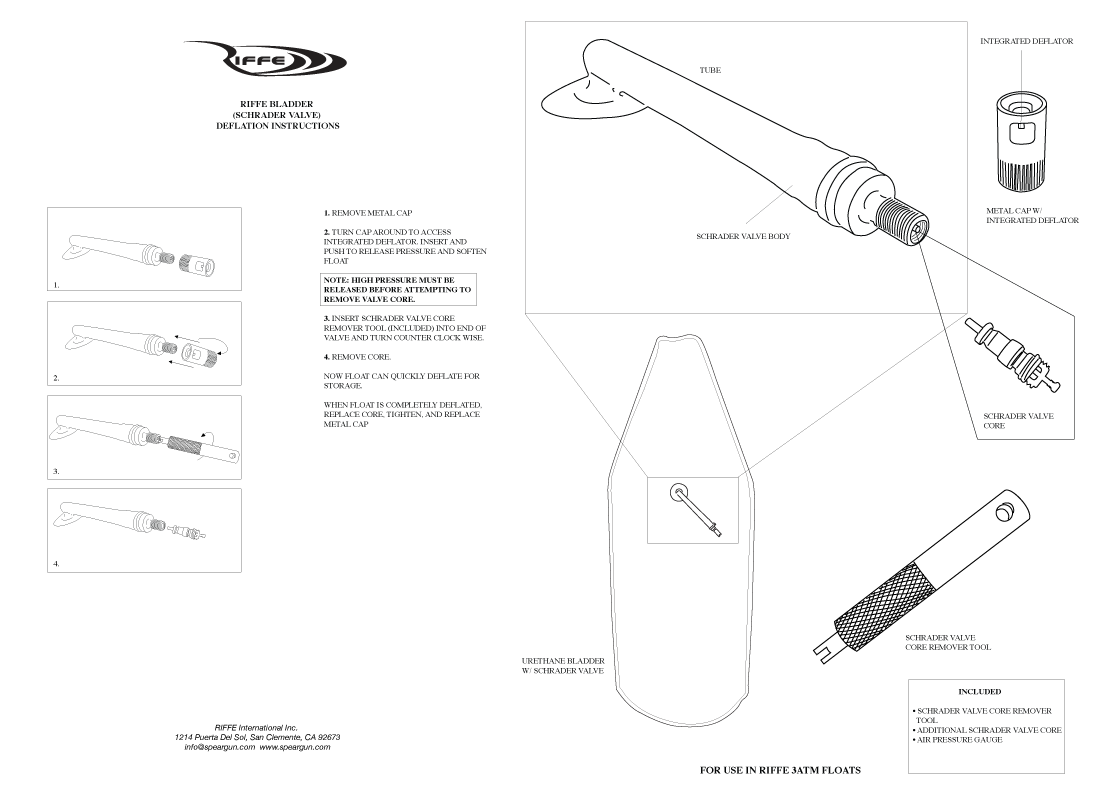 Riffe Core Extracting Tool for Float Schrader Valves | Spear Gods