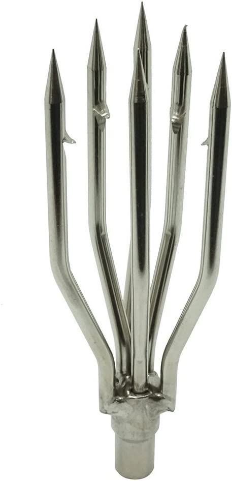 6 Prong Trident Point - Stainless Steel