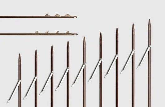 5/16" American Mech Speargun Shaft with Standard Sharkfins, Flopper | Spear Gods