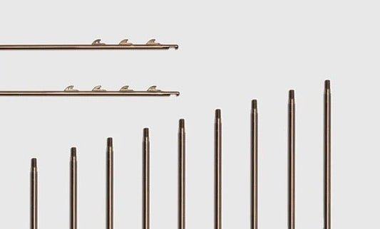 5/16" American Mech Speargun Shaft with Standard Sharkfins, Threaded | Spear Gods