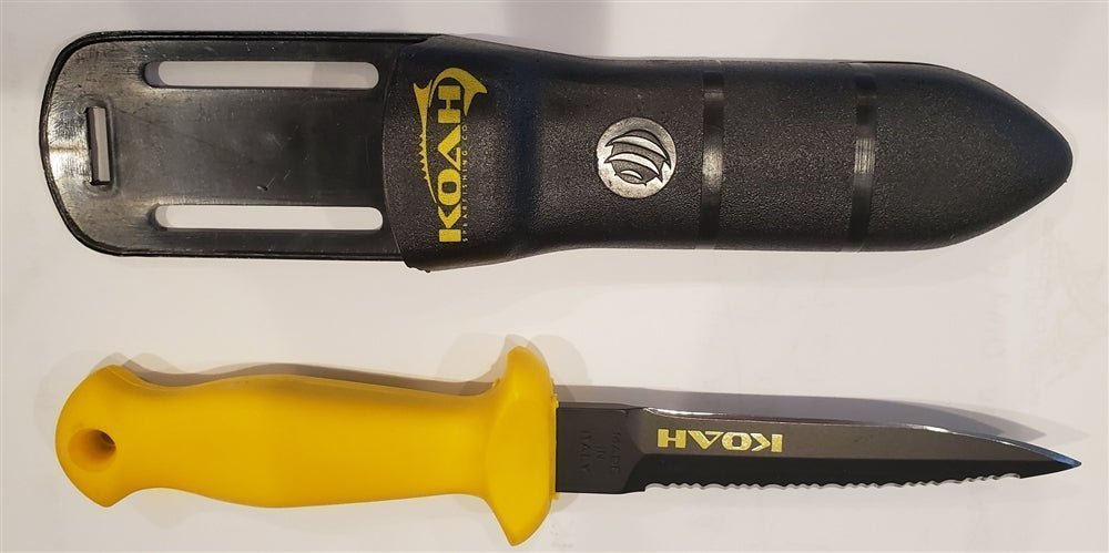 Koah Spearfishing Knife with Magnetic Sheath | Spear Gods