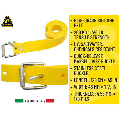 Cressi Serpent Silicone Marsellaise Weight Belt - Spear Gods
