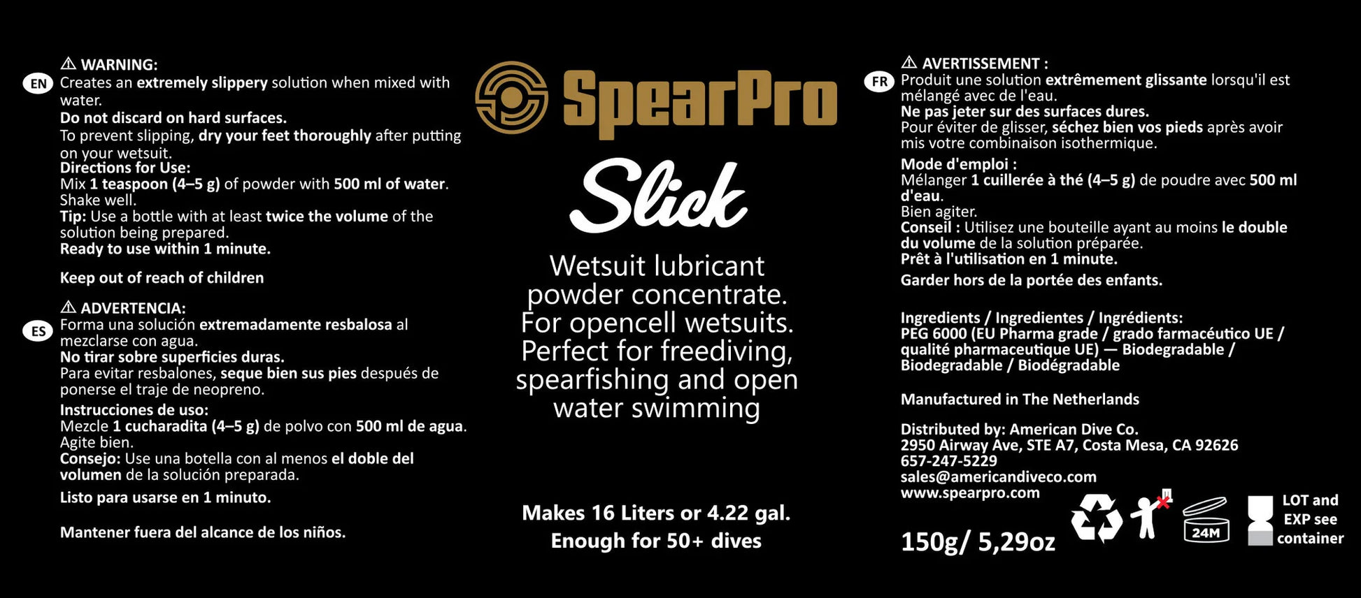 SpearPro Slick (Slippy) Wetsuit Lube | Spear Gods