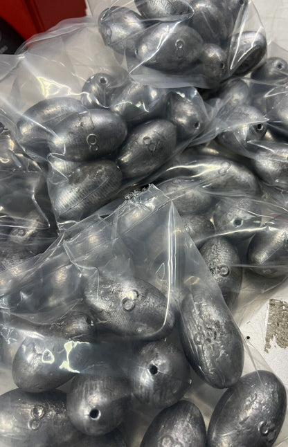 8 oz lead egg sinkers, 10 pack