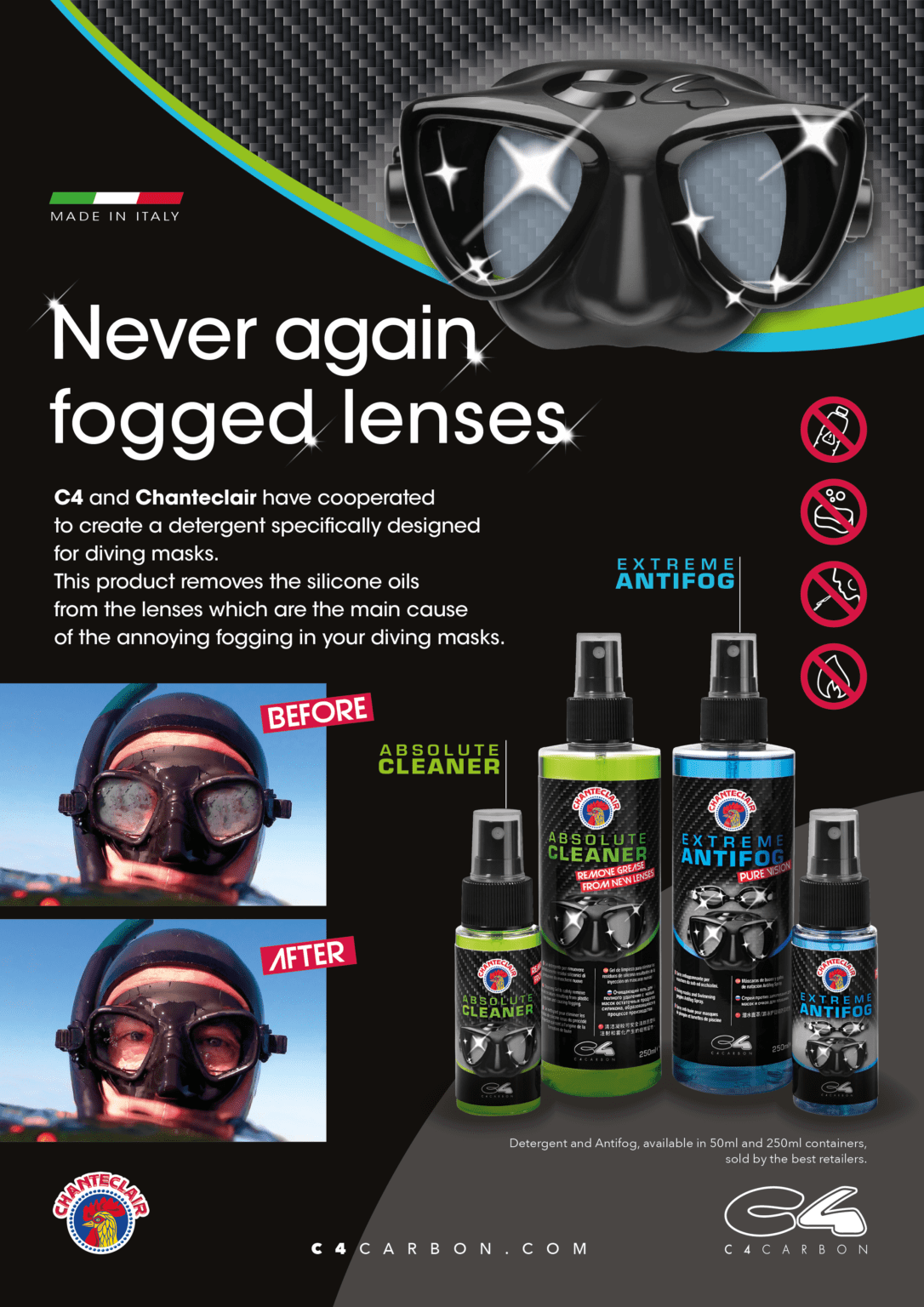 Extreme anti top fog goggles